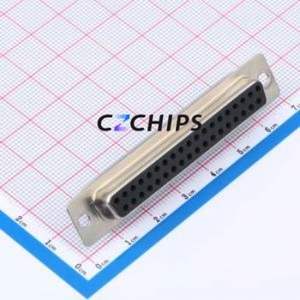 DS1033-37FBNSiSS-CT D-Sub/VGA Connector Through hole Component (THT) Connector Standard D-Sub Female 37P Solder Wire Type - Product Image 1