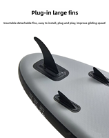 Planche à pagaie gonflable Aqua Plus de 15 cm d'épaisseur, pour tous les niveaux, portable, avec pagaie, pompe et sac de transport