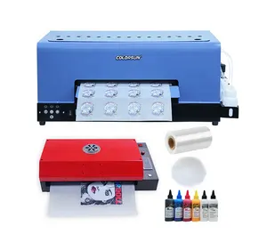 Colorsun-Lámina de mezcla de tinta blanca, rollo de película compatible con impresión de ropa, máquina de impresión DTF, A3 CMYKWW