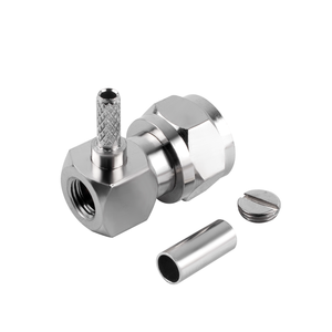 Connettore Coassiale RF Maschio Tipo F ad Angolo Retto a Crimpare per Cavi RG6 RG59 RG174 RG316 RG179 Serie LMR CATV <span class=keywords><strong>TV</strong></span> Antenna - Product Image 4