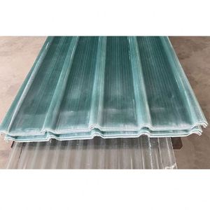 Low Cost Long Span Transparent Waterproofing Roofing Sheets <strong>Plastic</strong> FRP <strong>Roof</strong> Sheet Corrugated Fiberglass Tiles - Product Image 2
