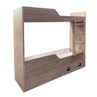 Lit superposé en bois pour chambre à coucher, sur mesure par le fabricant, style marin, double étage