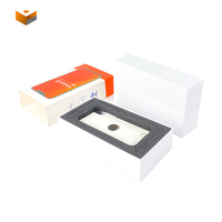 Couvercle rigide en papier blanc de haute qualité Plateau d'incrustation de taille personnalisée Même boîte d'emballage universelle pour Iphones Modèle différent