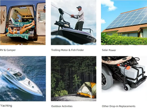Su misura 24V 36V ricaricabile <span class=keywords><strong>Lifepo4</strong></span> batteria di accumulo solare 200Ah 300Ah 400Ah RV Marine Golf Cart batteria al litio - Product Image 6