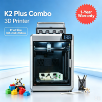 Untuk Printer 3D K2 Plus Combo Imprimante PLA Baru 350x350x350mm 600mm/s 16-Warna CFS Semi-Otomatis Kelas Industri Kipas Ganda
