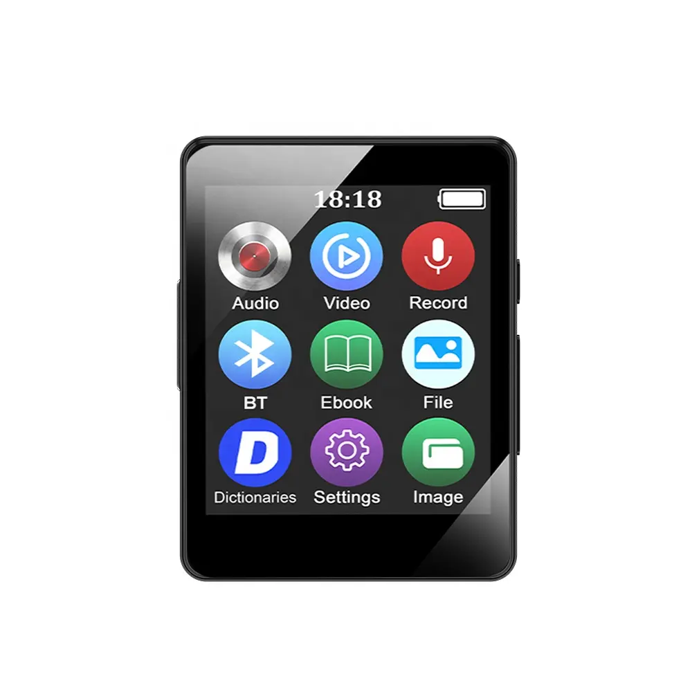 Bluetooth Mini Hifi MP3 Musik-Player mit Bildschirm Video wiedergabe Tragbare Kamera Eingebauter Lautsprecher FM Radio Recorder Ebook