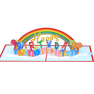 <span class=keywords><strong>Carte</strong></span> de vœux 3D <span class=keywords><strong>Arc</strong></span>-<span class=keywords><strong>en</strong></span>-<span class=keywords><strong>ciel</strong></span> de l'<span class=keywords><strong>anniversaire</strong></span>, <span class=keywords><strong>en</strong></span> papier découpé, pliable et imprimée, cadeau d'<span class=keywords><strong>anniversaire</strong></span> haut de gamme du Zhejiang - Product Image 4