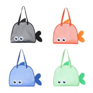 Linda Bolsa de Aseo de Malla para la Playa, Diseño de Ojos de Dibujos Animados para Niños, Portátil y Multiusos, Talla Única para Todos, Ideal para Viajes de Verano - Product Image 1