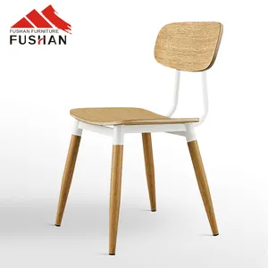 Nuovo disegno di legno hotel ristorante sedie industriale HPL finitura cafe sedia in compensato per la vendita usato
