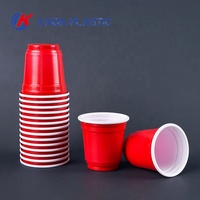 Verres à shot jetables rouges en PP de 2 oz - Écologiques et sans BPA pour mariages, fêtes, dégustations, collations, gelées et échantillons