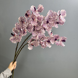 Bouquet <span class=keywords><strong>d</strong></span>'orchidées réalistes pour la <span class=keywords><strong>d</strong></span>écoration <span class=keywords><strong>de</strong></span> bureau et <span class=keywords><strong>de</strong></span> jardin - <span class=keywords><strong>D</strong></span>écoration <span class=keywords><strong>de</strong></span> maison pour la remise des diplômes - Fleurs artificielles en plastique - Plante artificielle - Product Image 4