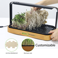 Produits de maison intelligente en dropshipping : Système de culture hydroponique d'herbes, kit de plateau pour micro-légumes, pour semis suspendus en intérieur