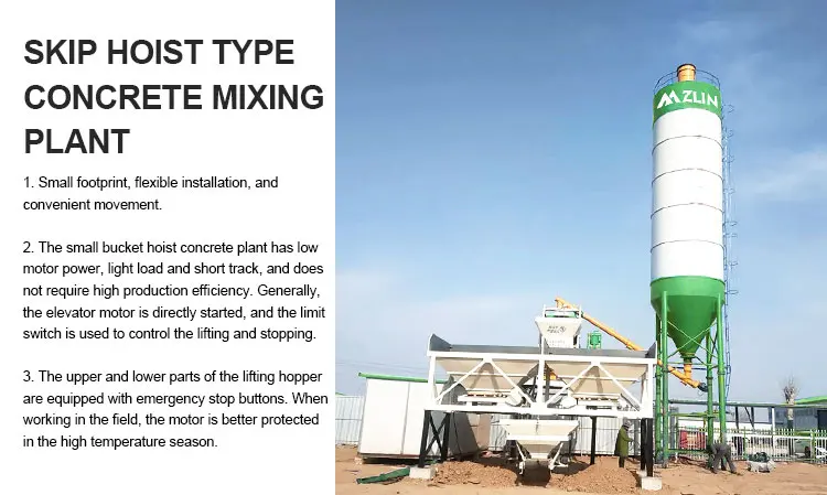HZS50 co<i></i>ncrete mixing station cheap price statio<i></i>nary batching plant for sale
