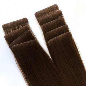 Extensions de cheveux invisibles russes à bandes adhésives, vente en gros, extensions de cheveux <span class=keywords><strong>Remy</strong></span> à double face avec bandes adhésives injectées - Product Image 4
