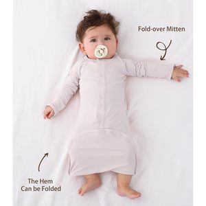 Camisón para Bebé, Viscosa de Bambú, Manga Larga, Saco de Dormir Unisex para Recién Nacido, Tejido de Punto Suave - Product Image 4