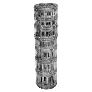 High Strength 50M 100M Roll Woven Wire Mesh Hot Dipped Galvanized Hinge Joint Farm Field Fence For Cattle Goat Deer