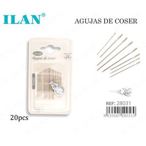 Agujas de Coser Ilan, 20 Piezas de Tamaños Surtidos para Coser a Mano - Product Image 1