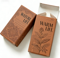 Boîte pliante en papier couché pour emballage personnalisé de parfums, huiles pour cils et ongles, avec impression et gaufrage