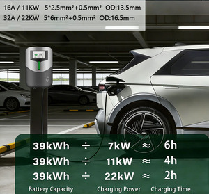<span class=keywords><strong>Prix</strong></span> d'usine, nouveau chargeur mural EV personnalisé 11KW, type 2, niveau 2, triphasé, 16A, station de charge rapide, IP65, écran 4,3 pouces - Product Image 3