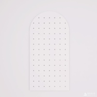 Kit d'organisation mural pliable en bois avec panneau perforé, étagères modulaires, crochets et supports pour salle de bain, cuisine, chambre et armoire