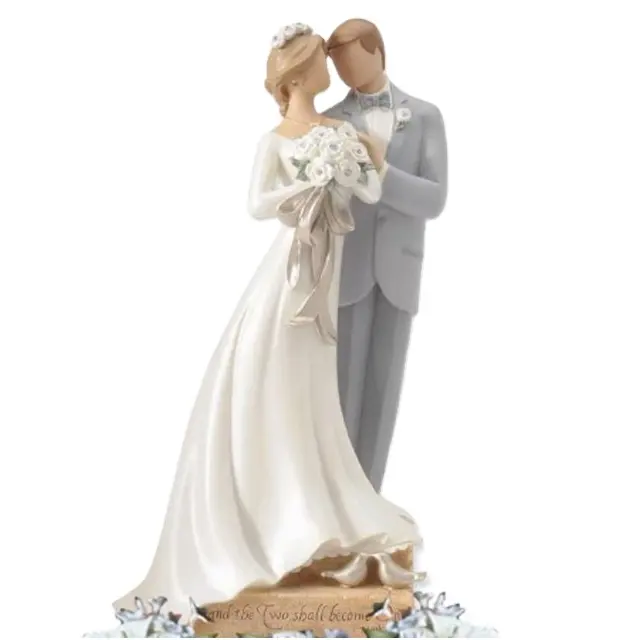 Figuras de resina personalizadas para decoración de bodas, adornos de pastel personalizados de fábrica, regalo para pareja, estatuas para amantes, oferta