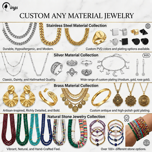 Aros de Acero Inoxidable al por Mayor de Qings para Joyería de Marca Personalizada, Servicio OEM ODM - Product Image 6
