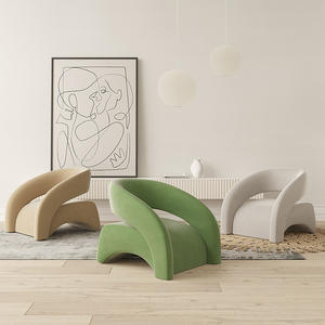 As Is Well Known Single <b>Sofa</b> Chair Cream-colored Upholstered Living Room Furniture - Product Image 2