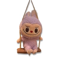 Vente flash POPMART the Monsters LABUBU Timber Workshop Swing Series Blind Box Plush Doll Toy Cute Pendant Mystery Boxes