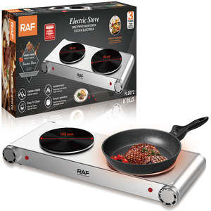 Cuisinière électrique RAF à double brûleur 2500w avec conception de chaleur uniforme pour une cuisson rapide et des performances stables Estufa Electrica - Product Image 1