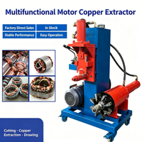 Équipement de démontage automatique léger Genrytech pour moteurs électriques, extracteur de bobines de stator, puissance 7,5 kW, 200 pièces/h