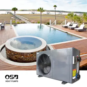 China OSB for swimming pool /SPA Mechanical metal pool heat pump high COP 6.2