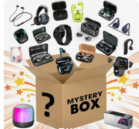 Livraison gratuite Écouteurs sans fil et montres intelligentes Produits électroniques grand public dans une boîte mystère en carton enduit UV Boîte aveugle surprise