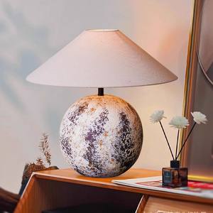 Lampe <span class=keywords><strong>de</strong></span> table <span class=keywords><strong>de</strong></span> style Wabi-Sabi, Nouveau style chinois, <span class=keywords><strong>japonais</strong></span>, américain, français, céramique vintage, pot en terre cuite rétro, chambre à coucher design - Product Image 1
