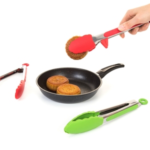 Pinces de cuisson en silicone et nylon robustes et écologiques Chef de barbecue flexible servant un ustensile de grillage pour la cuisine à domicile - Product Image 6