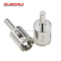 SUBORUI Brocas de Corona de Diamante de 16-120mm con Grano de Diamante para Perforar Azulejos y Vidrio