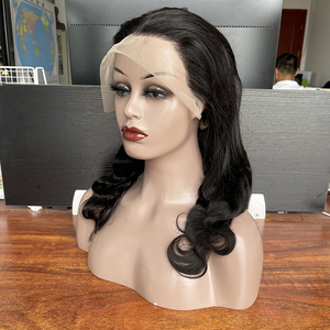 Vente en gros usine Perruque en dentelle HD 360 complète de 40 pouces, ondulée, 100% <span class=keywords><strong>cheveux</strong></span> Remy vietnamiens, longue et bouclée, avec bonnet large, toutes couleurs - Product Image 3