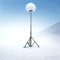 Tour de lumière gonflable de 1000 W avec levage télécommandé pour les chantiers de construction