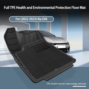 Tapis de sol, de <span class=keywords><strong>coffre</strong></span> et de dossier de siège en TPE pour <span class=keywords><strong>Kia</strong></span> <span class=keywords><strong>EV6</strong></span> 2022-2023, imperméables, toutes saisons, protections intérieures pour véhicules électriques - Product Image 3