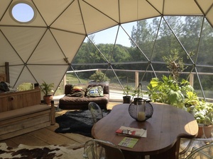 Glamping permanent personnalisé 4 personnes Resort Hôtel Maison Camping Tentes de luxe <span class=keywords><strong>Tente</strong></span> dôme géodésique d'extérieur <span class=keywords><strong>avec</strong></span> salle de bain <span class=keywords><strong>et</strong></span> <span class=keywords><strong>cuisine</strong></span> - Product Image 4