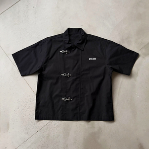 Fabricant de chemises personnalisées pour pompiers, chemises à manches courtes streetwear camouflage avec boucle mousqueton - Product Image 2