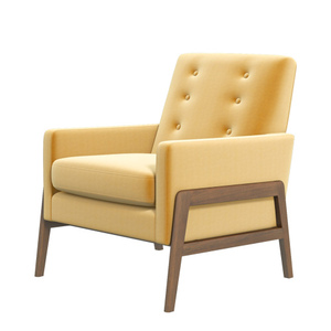 New Modern Cole Solid Wood Lounge <b>Chair</b>-Durable & Portable for Living Room Bedroom Dining & Hotel - Product Image 4