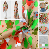 Tissus textiles unis personnalisés, imprimés numériquement à motifs floraux, 100% coton popeline, légers, respirants, vêtements tissés, chemises pour filles