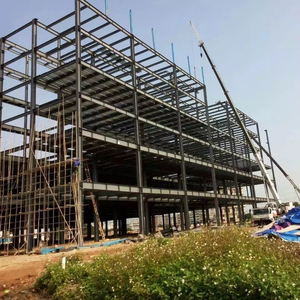 Costruzione prefabbricata della struttura d'acciaio di multi storia del grattacielo per la costruzione del magazzino dell'officina industriale dei grandi spazi