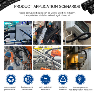 Flexibele Pa66 Gegolfde Ad25 Plastic Pijp Flexibele Leiding Op Maat Gemaakte Plastic Pa Gegolfde Buis - Product Image 5