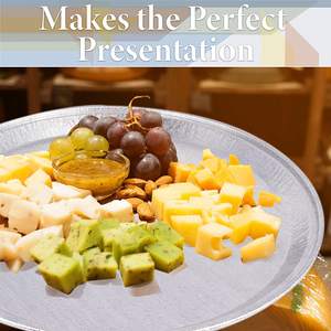 YB92 Round Safe Restaurant Packaging Containers 12 "16" Bandejas desechables para hornear Plato plano de aluminio para llevar <span class=keywords><strong>Pan</strong></span> de aluminio para <span class=keywords><strong>pizza</strong></span> - Product Image 5