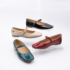 Nouvelles collections printemps 2026 : Chaussures plates de luxe légères pour femmes, style chinois blanc, grandes tailles, bout fermé - Product Image 1