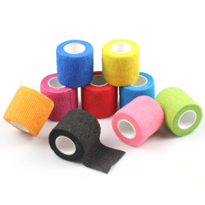 Bán buôn <span class=keywords><strong>2</strong></span> <span class=keywords><strong>inch</strong></span> x 5 yards cổ tay và mắt cá chân Viện trợ đầu tiên đàn hồi màu thể thao băng tự dính băng - Product Image 1