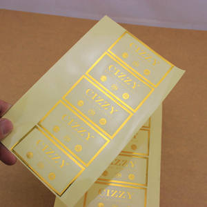 Impression personnalisée de logo clair estampage à chaud de l'autocollant en feuille d'or rose - Product Image 6