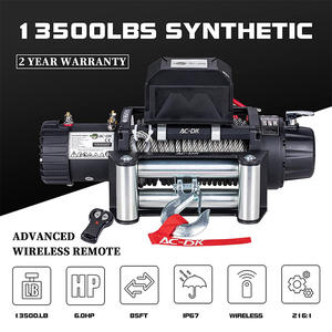 12V DC สีดำพร้อมเชือกเหล็กรวมถึงการป้องกันการโอเวอร์โหลดเครื่องกว้านไฟฟ้า<span class=keywords><strong>12500lbs</strong></span> กันน้ำการกู้คืน IP67 - Product Image 2