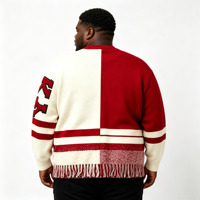 Cardigan Homme Personnalisé OEM ODM avec Broderie Pompon et Design Ample à Boutons